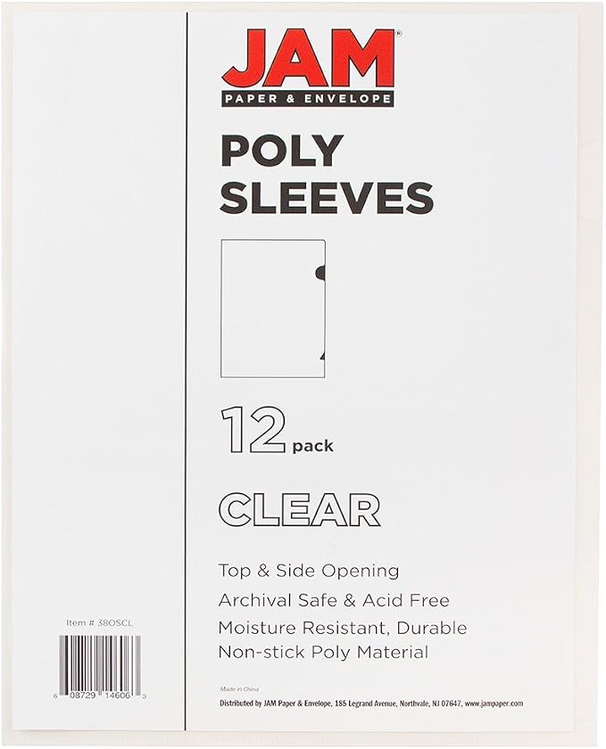 JAM PAPER Plastic Sleeves - Letter Size - 9 x 11 1/2 - Clear Project Pockets - 120 Bulk Page Protectors/Pack - Image 3