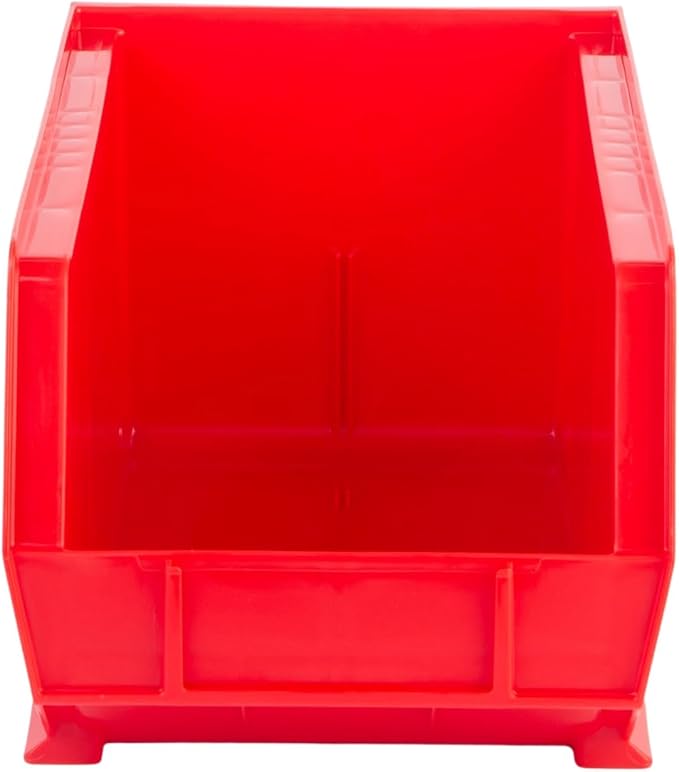 HE HUDSON EXCHANGE 15" x 8" x 7" (12 Pack) Plastic Stackable Storage Bin, Red - Image 5