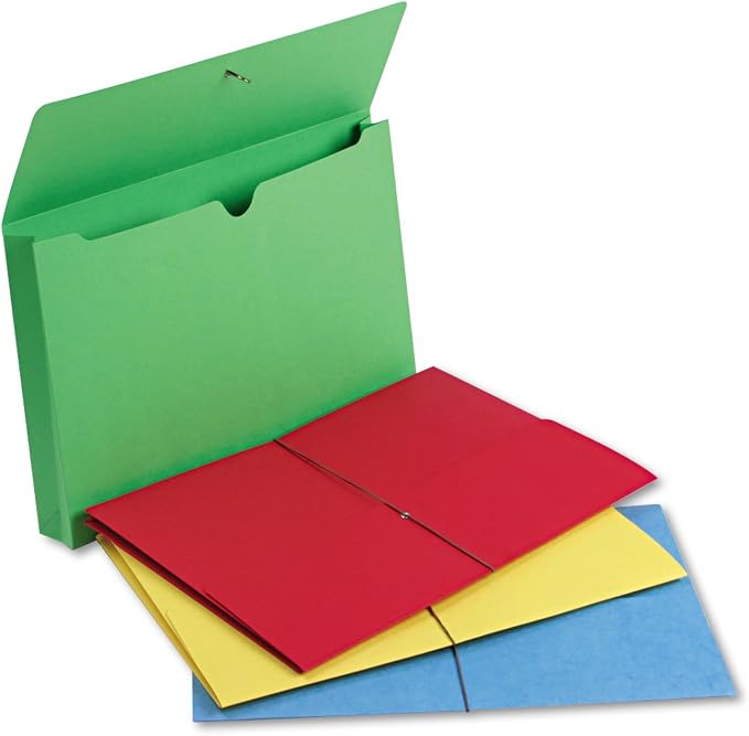 Smead Colored Expanding File Wallet with Flap and Cord Closure, 2" Expansion, Legal Size, Assorted Colors, 50 per Box (77271) - Image 4