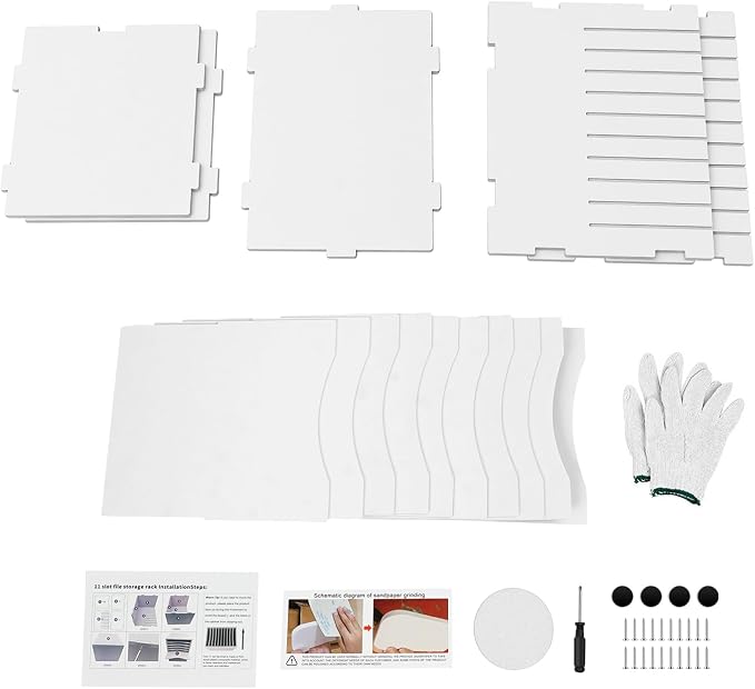 Desktop Organizer, Vertical Desktop Sorter, Literature Organizer Sorter | Desktop Organizer, Vertical Desktop Sorter, Literature Organizer Sorter Paper Organizer Storage File Sorter - Image 9