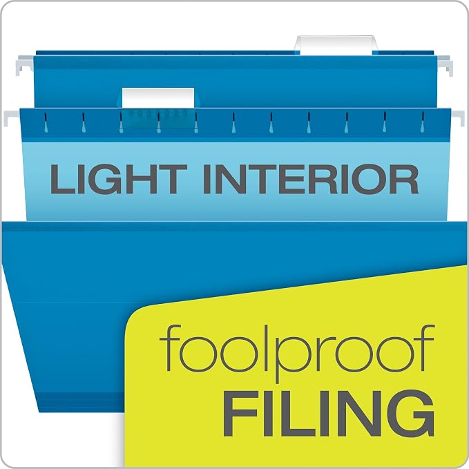Pendaflex Hanging File Folders, Legal Size, Blue (PFX415315BLU) (Pack of 10) - Image 7