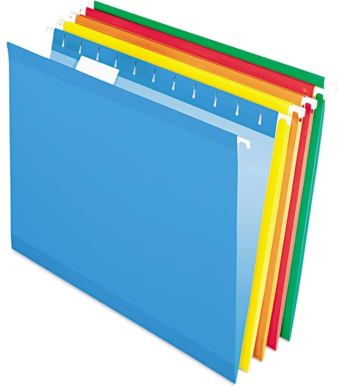 Pendaflex Reinforced Hanging Folders, 1/5 Tab, Legal, Teal, 25/Box - Image 3
