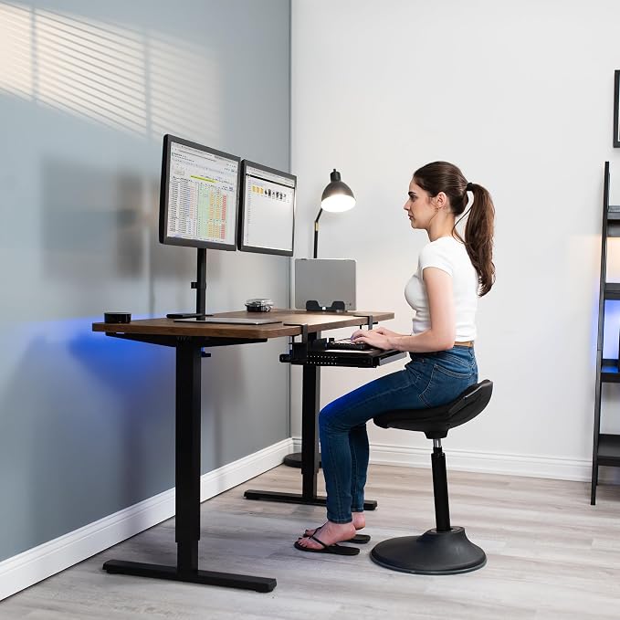 VIVO Large Keyboard Tray Under Desk Pull Out Platform with Pencil Drawer, Extra Sturdy C Clamp Mount, 27 (33 Including Clamps) x 11 inch Slide-Out Tray with Storage Drawer, Black, MOUNT-KB05-4D - Image 9