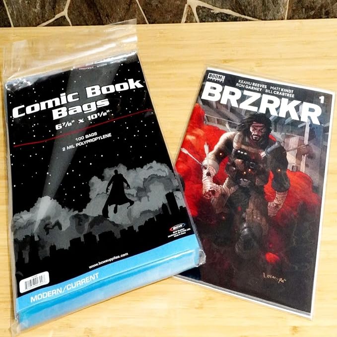 BCW Current Comic Bags (400 Pack) – Acid-Free BCW Comic Book Bags for Modern Comics | Crystal Clear Comic Book Sleeve Protection | 6 7/8 x 10 1/2 - Image 6