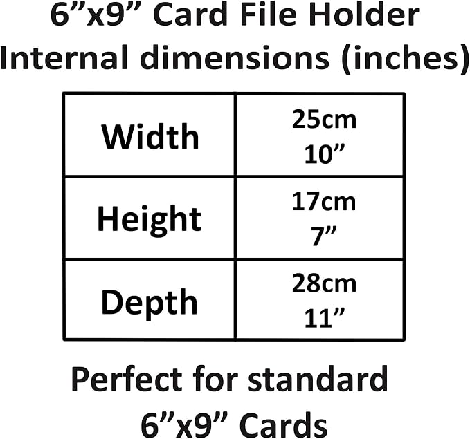 Acrimet 6 x 9 Card File Holder Organizer Box Metal Base Heavy Duty (AZ Index Cards and Divider Included) (White Color with Crystal Plastic Lid Cover) - Image 9