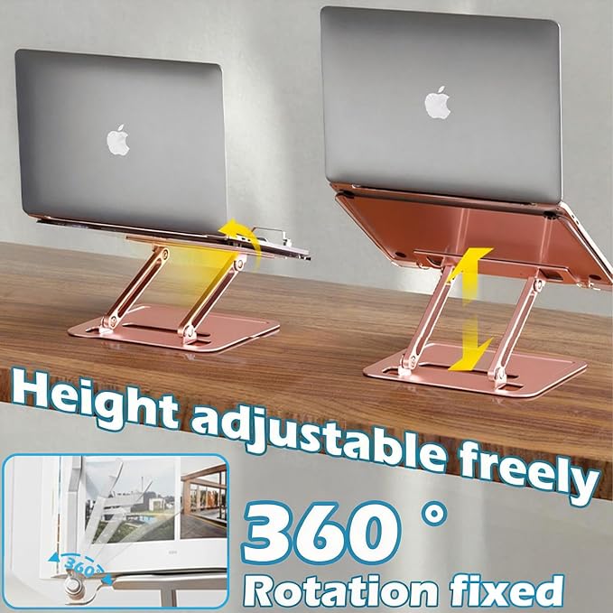 Acrylic Adjustable Book Stand, Reading Stand with Lift Design, High-Density Alloy Desktop Document Holder for Document Recipe, Cookbook, Music Book (Rose) - Image 6
