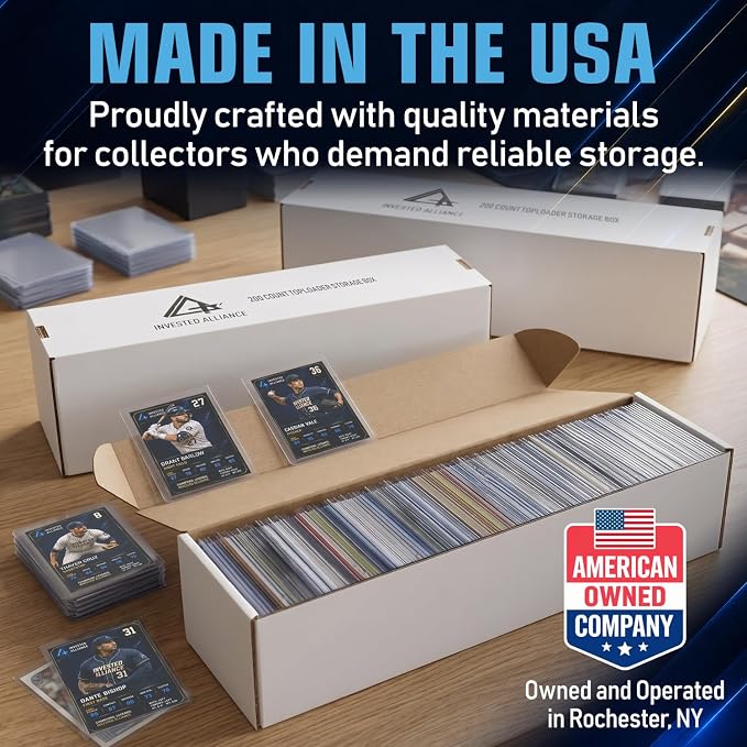 Premium Trading Card Box Storage For Sports, Baseball, Football, Basketball, MTG & TCG Collector | Baseball Card Storage Boxes & Organizer For Magic Sorter Bulk. Sports Holder For Collection. - Image 9
