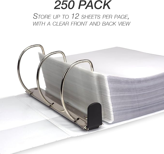 Samsill Ultra Clear Sheet Protectors, 250 Pack, 8.5x11 Inch Page Protectors for 3 Ring Binder, Premium Heavy Duty, Letter Size, Top Loading, Acid Free - Image 9