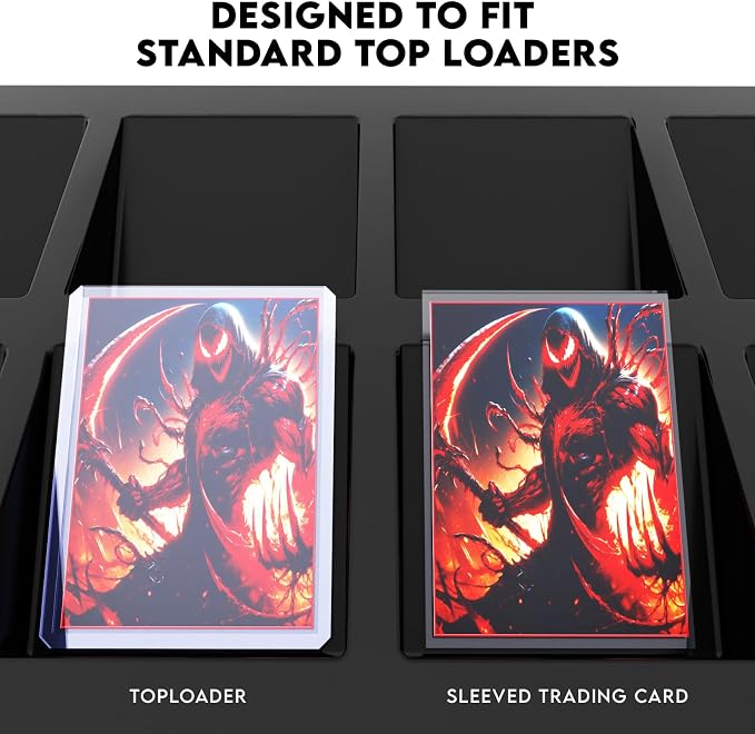 Card Sorting Tray for Toploader – 5ct Stackable Trading Card Organizer Display Case, 18-cell Organize and Sort TCG Cards, Durable and Convenient Storage Solution - Image 6