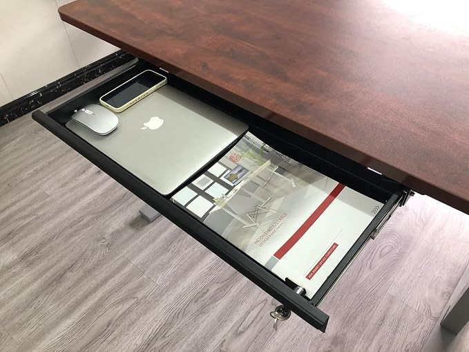 Pull-Out Desk Drawer - Office Storage Organizer Mounts Easily, Space-Saving Slide-Out drawer for Under Desk (24.4 in Internal Width) - Image 6