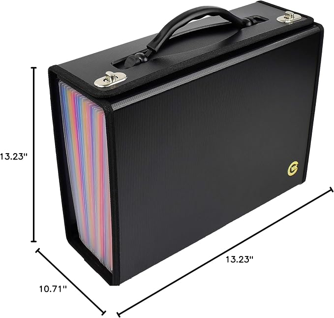 CNK Accordion File Folders with 24 Pockets Organizer for Document Paper Storage Folder Documents Expanding Binder Folio Pocket Receipt Filing Expandable Files Dividers Labels Letter Durable Handle - Image 9