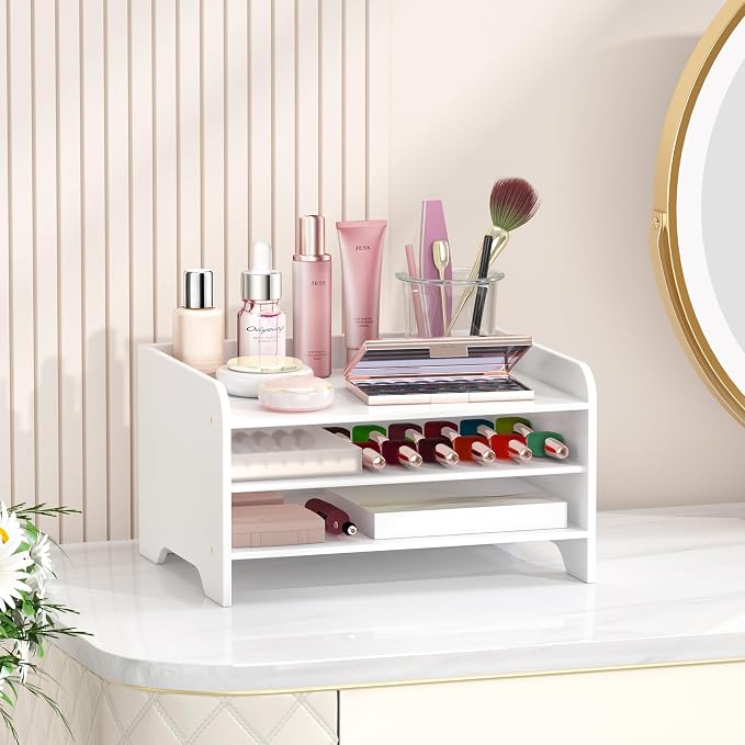Bamboo File Organizer for Desk, Desktop Paper Tray and Mail Holder | Three open tiers keep A4/letter paper, folders, bills and mail sorted, visible and easy to reach while saving desk space - Image 7
