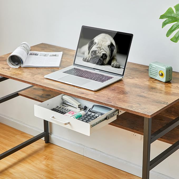 Gome Under Desk Pull-Out Drawer - Storage Organizer Office Mounted, Easy Slide-Out Pencil Drawer for Saving Space, Ideal for Sit-Stand Workstation - Image 6