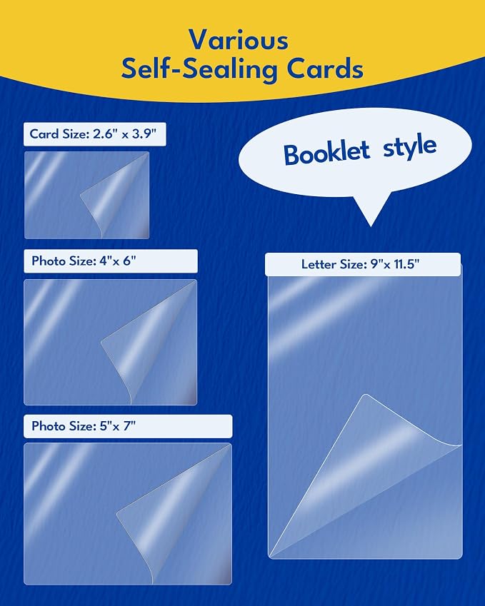 Uinkit 50Pack Business Card Laminating Pouches, 10Mil Thick Double-Sided Seal for 2.6x3.9" Cards, Bulk Waterproof for Employee ID Badges, Loyalty & Membership Cards, No Machine Needed - Image 10