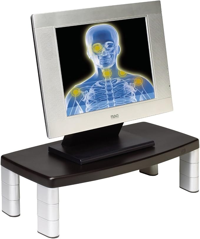 3M Extra Wide Adjustable Computer Monitor Stand, 20 in x 12 in | Height Adjustable Monitor Riser For Desk, Office, Home With Underneath Storage Space, No Skid - Image 15