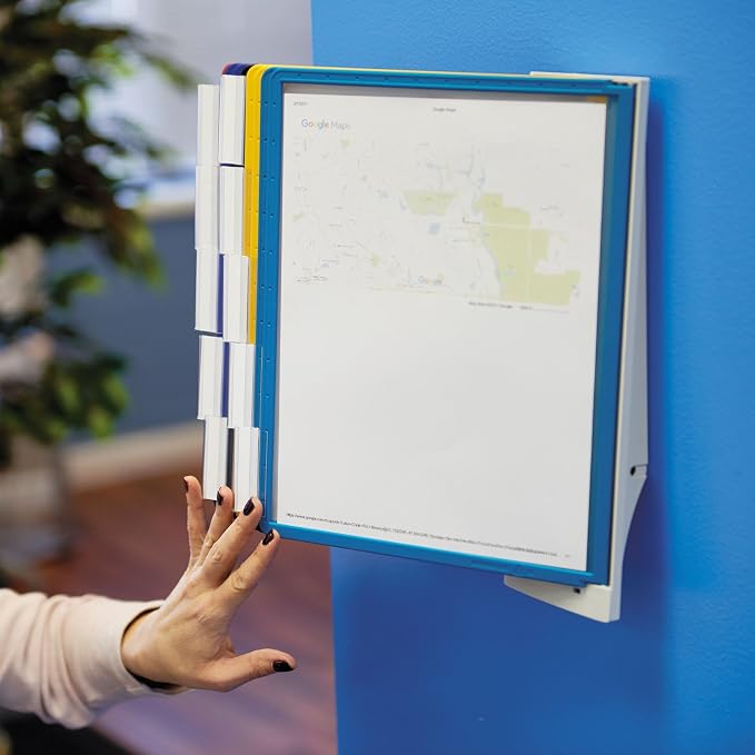 Durable Wall Mounted Reference System, 10 Double-Sided Panels, Letter-Size, Assorted Colors, SHERPA Design (554100) - Image 9
