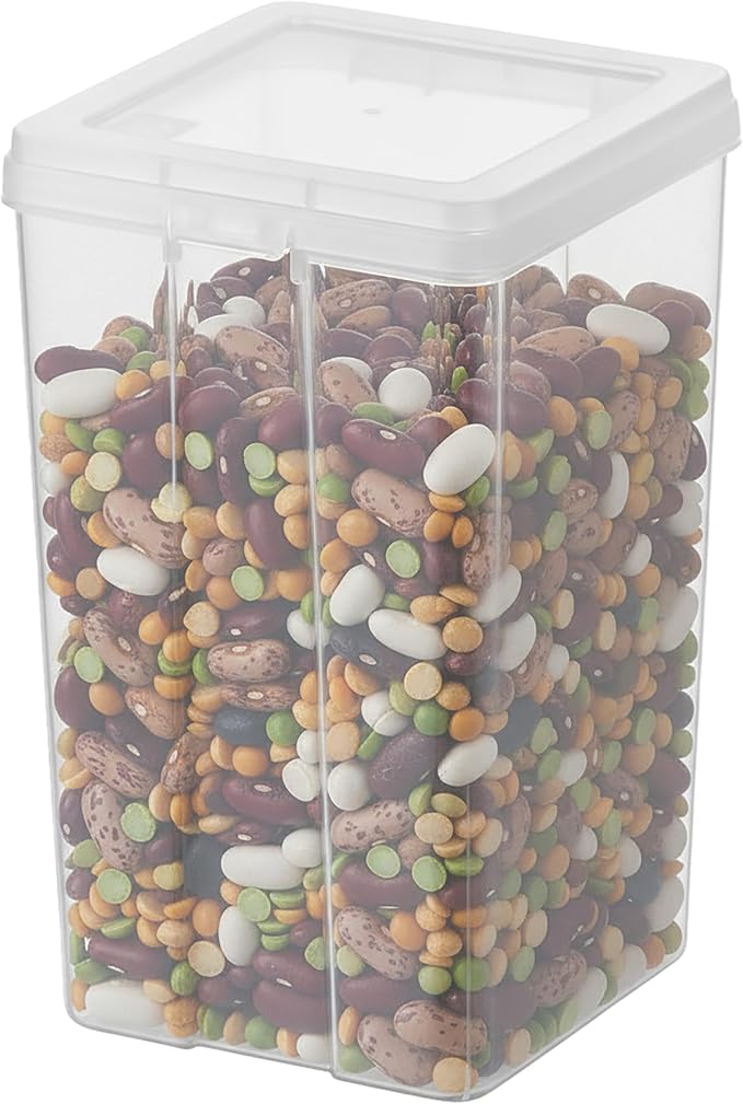 IRIS USA Food Storage Containers Set, 2.7 Qt - 6 Pack, Food Grade Plastic | BPA-Free, Clear View, Flip Top Lid, Stackable, For Dry Food, Flour, Sugar, Grain - Image 9