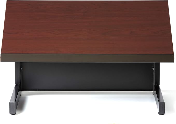 Audio Visual Direct Tabletop Lectern, Black/Cherry - Image 4