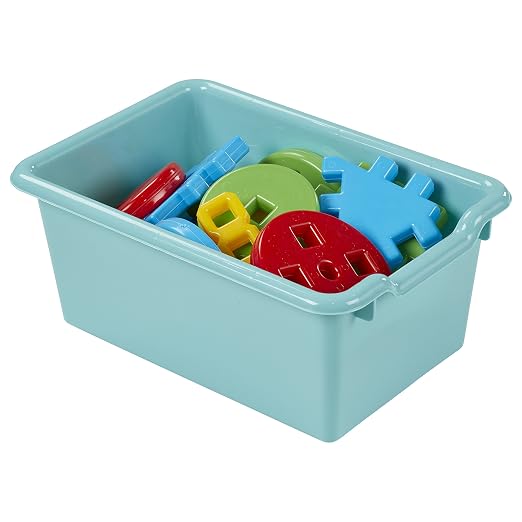 ECR4Kids Scoop Front Storage Bins, Multipurpose Organization, Contemporary, 25-Piece - Image 11