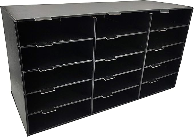 FixtureDisplays Construction Paper Storage Bin 15 Slot Vertical File Compartment Organizer for Home, Office, Classroom 32 x 13 x 17, Slot 10 x 3 15316-NPF - Image 8
