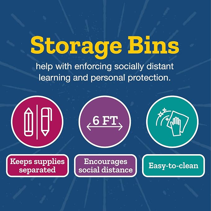 Really Good Stuff Stacking Bins, 14" x 10" x 5.75"-12-Pack, Black | Stackable Storage Plastic Bins for Classroom Organization, Home Storage, Office & Hospital Supplies - Image 4
