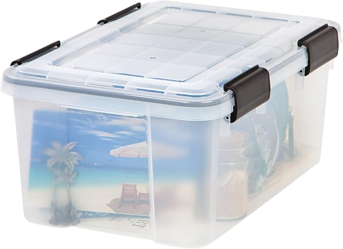 IRIS USA 19 Quart WeatherPro Storage Box, Clear - Image 8
