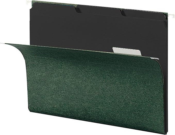 Smead File Folders with Reinforced Tabs, Letter Size, 100 per Box + Smead Interior File Folders, Letter Size, Black, 100 per Box - Image 7