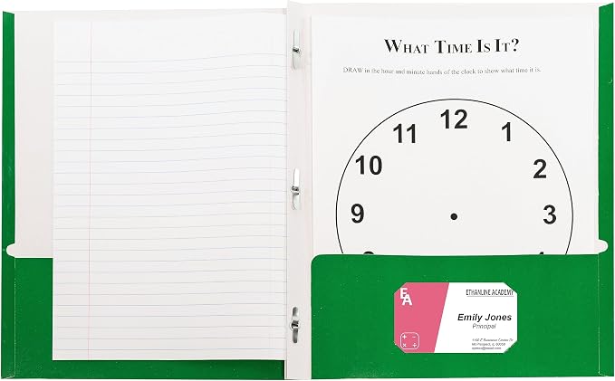 C-Line Two-Pocket Paper Portfolio with Prongs, 1 Case of 100 Folders, Assorted Colors (05320-DS) - Image 4