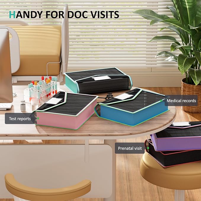 ThinkTex Plastic Expanding File Folder, Black Transparent Envelopes with Snap Closure,Suitable for Home, Office, School and Hospital, Large Capacity,No Dividers, Two-Tone, Fit Letter/A4 Size-5Pcs | with SnapSuitable for Home, Office, School and Hospita... - Image 7