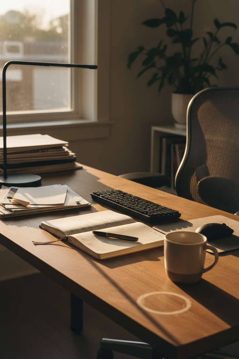 A Home Office Setup That Stays Functional From Morning to Evening