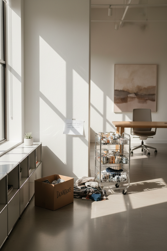 How to Organize an Office Donation Drive Without Creating Weeks of Workplace Clutter