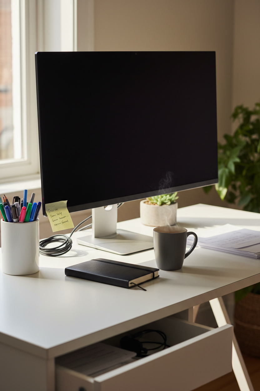 A Daily Desk Routine That Keeps Work From Piling Up