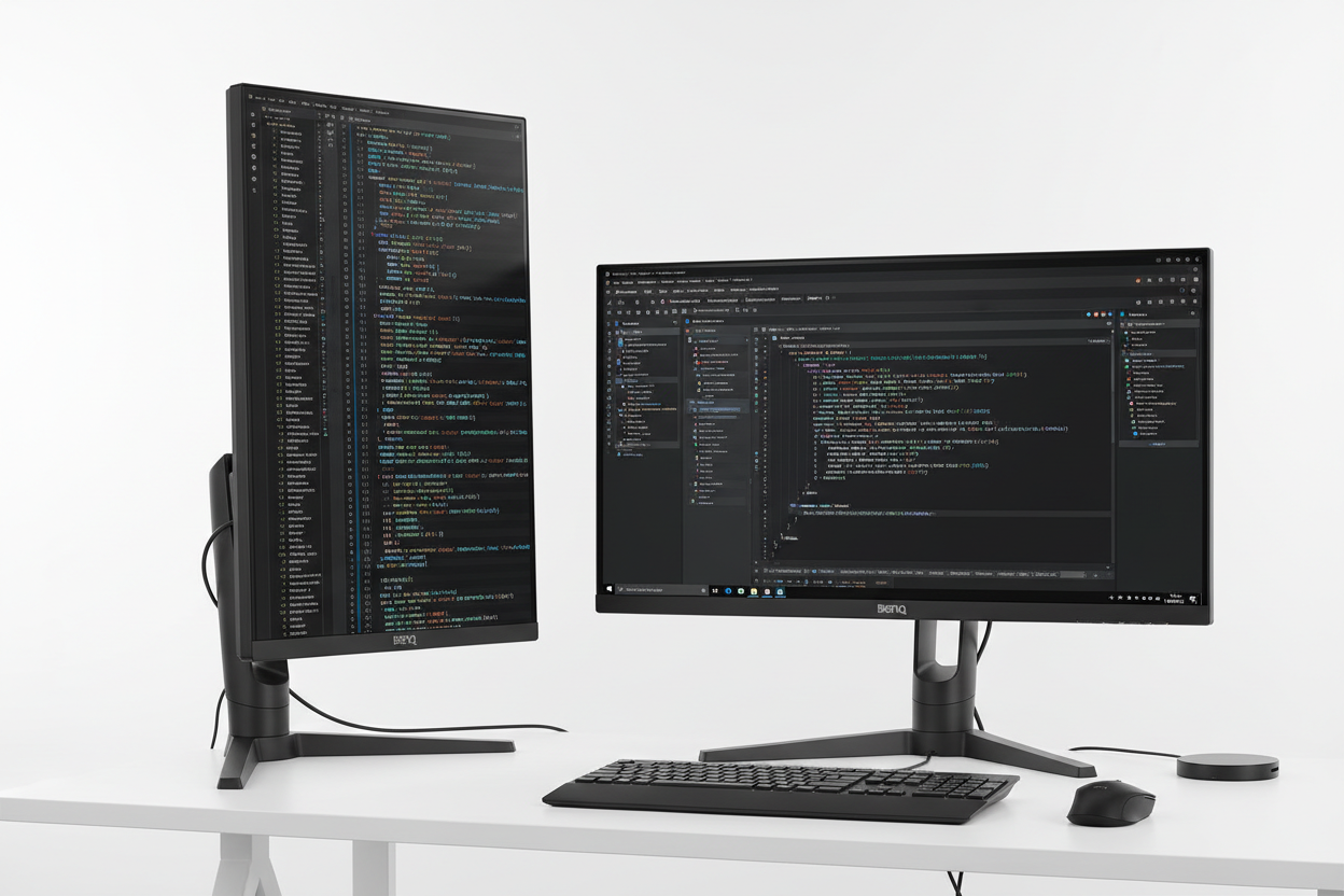 4K programming monitors for developers, BenQ RD280U and RD320U with eye-care technology and coding modes