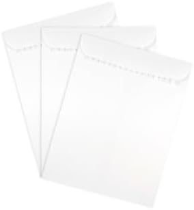 JAM PAPER 9 x 12 Open End Catalog Commercial Envelopes with Peel and Seal Closure - White - 25/Pack - Image 3