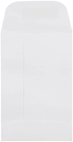 JAM PAPER #1 Coin Business Envelopes with Peel and Seal Closure - 2 1/4 x 3 1/2 - White - 100/Pack - Image 3