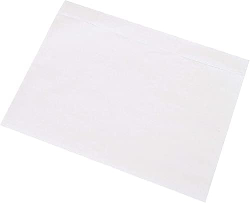 SJPACK 4000 7.5" x 5.5" Clear Adhesive Top Loading Packing List/Label Envelopes Pouches - Image 4