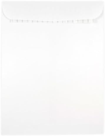 JAM PAPER 9 x 12 Open End Catalog Commercial Envelopes with Peel and Seal Closure - White - 50/Pack by JAMPaper