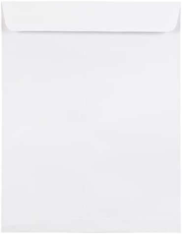 JAM PAPER 8 3/4 x 11 3/4 Open End Commercial Envelopes with Peel and Seal Closure - White - 50/Pack - Image 4
