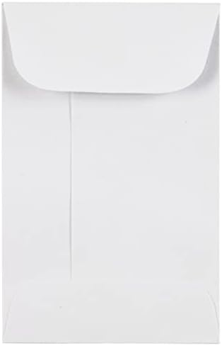 JAM PAPER #1 Coin Business Envelopes with Peel and Seal Closure - 2 1/4 x 3 1/2 - White - 100/Pack - Image 4