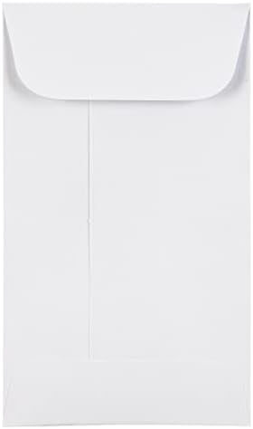 JAM PAPER #3 Coin Business Envelopes with Peel and Seal Closure - 2 1/2 x 4 1/4 - White - 100/Pack - Image 4