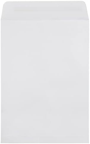 JAM PAPER 7 1/2 x 10 1/2 Open End Commercial Envelopes with Peel and Seal Closure - White - Bulk 500/Box - Image 3