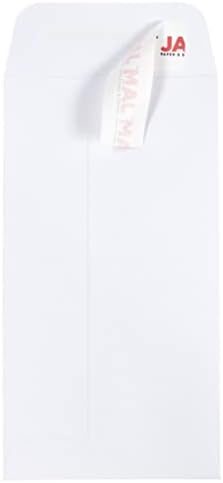 JAM PAPER #7 Coin Business Envelopes with Peel and Seal Closure - 3 1/2 x 6 1/2 - White - 25/Pack - Image 2