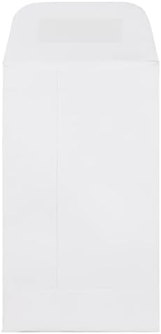 JAM PAPER #3 Coin Business Envelopes with Peel and Seal Closure - 2 1/2 x 4 1/4 - White - 100/Pack - Image 3