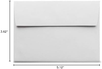 Note Card Cafe A1 5.125 x 3.625 in White Envelopes | 100 Pack | Sealable, Square Flap, Blank | Perfect for Invitations, Greeting Cards, Baby Showers, Weddings, Mailing, Crafts, Notes | Printable - Image 7