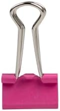 JAM PAPER Colorful Binder Clips - Small - 3/4 Inch (19 mm) - Pink Binderclips - 25/Pack - Image 5