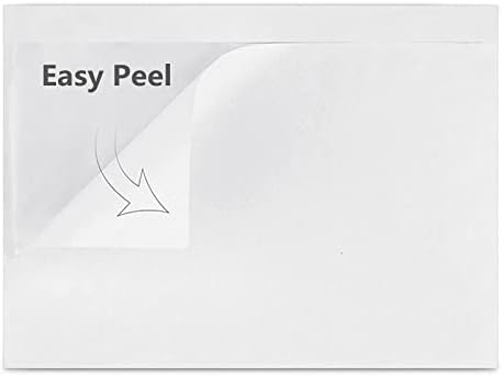 LabelMore 7.5" x 5.5" Clear Plastic Adhesive Packing List Mailing Shipping label Pouch Return Label Documents Keeps Paper Safe While Shipping (1000 Pack) - Image 3