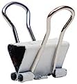 JAM PAPER Colorful Binder Clips - Extra Small - 3/5 Inch (15 mm) - White Binderclips - 30/Pack - Image 3