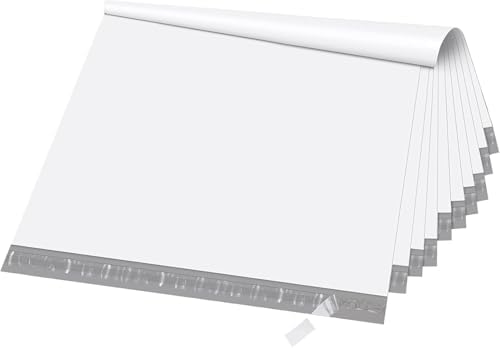 Fuxury Extra Large Poly Mailers 24x36" 5 Pcs, XXL Jumbo Shipping Bags,White by Fuxury