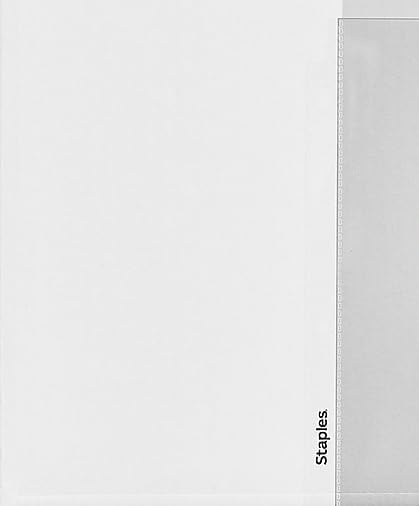 Staples Sheet Protectors, 8.5" x 11", Top‑Loading, 3‑Hole Punched, Clear Poly Page Protectors, 2.4 Mil Standard Weight, 500‑Pack - Image 5