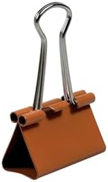 JAM PAPER Colorful Binder Clips - Medium - 1 1/4 Inch (32 mm) - Orange Binderclips - 15/Pack - Image 4